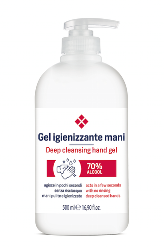 GEL IGIENIZZANTE MANI CON +70% DI ALCOOL